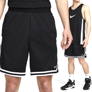 Nike DNA 男 黑白 速乾 網眼 基本款 滾邊 抽繩 籃球 運動 短褲 FN2652-010