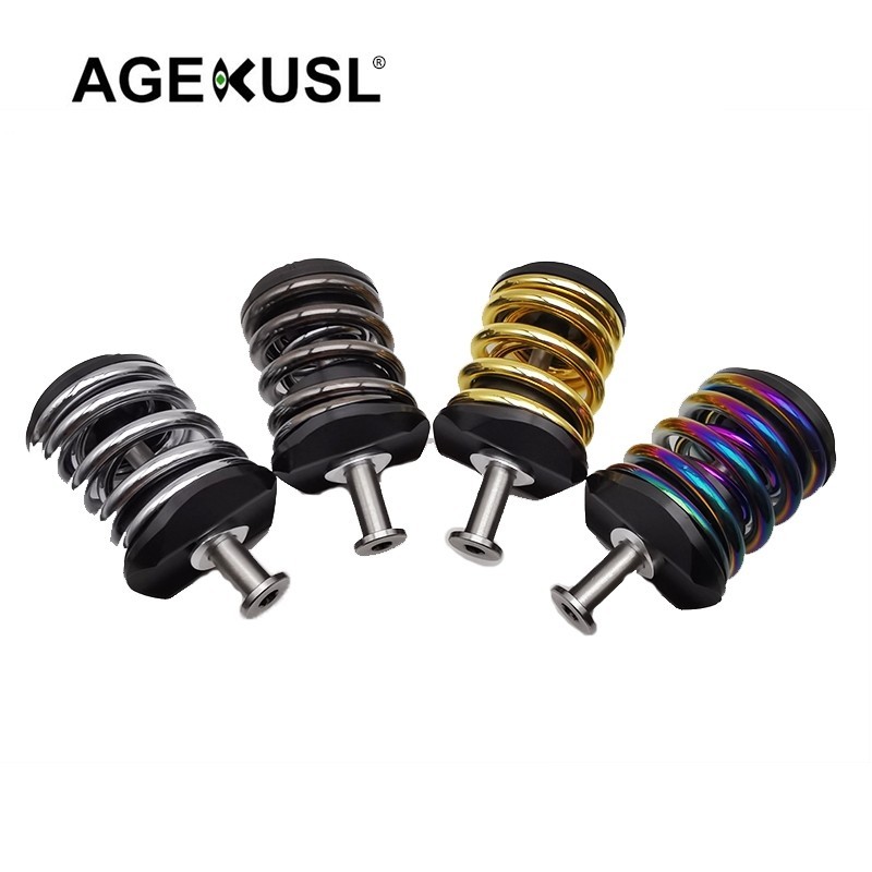 Agekusl 自行車後減震器彈簧鈦螺栓輕型懸架用於 Brompton Pline Tline 折疊自行車