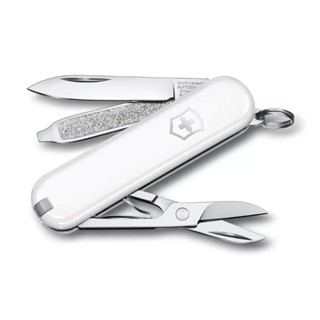 【Victorinox 瑞士維氏】瑞士刀 CLASSIC SD 小型袋裝刀 7用刀 58mm-白(0.6223.7G) 墊腳石購物網