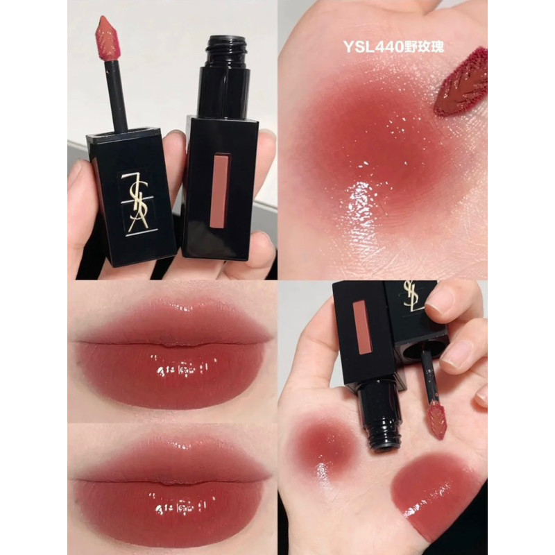 ■星空代購■🦋 Sunny 💕 台灣專櫃現貨 YSL 奢華緞面漆光唇釉440 441 610 407 416奢華緞面