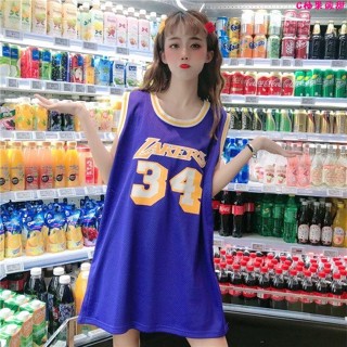 球衣🎀Q運動籃球風背心女夏裝韓版bf風數字印花學生寬松無袖t恤上衣