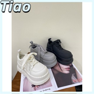 [厚底鞋]超高厚度女鞋 厚底鞋女 增高鞋 鬆糕黑鞋 厚底休閒鞋 超輕大頭鞋 時尚樂福鞋 百搭小白鞋 土黃色軟皮單鞋