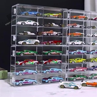 Hotwheels風火輪收納盒TVL男孩玩具車車模多美卡TOMSC模型展示盒 (暖暖aclm)