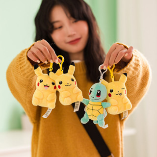 臺灣熱賣 神奇寶貝皮卡丘公仔掛件毛絨玩具寶可夢小火龍傑尼龜妙蛙種子玩偶
