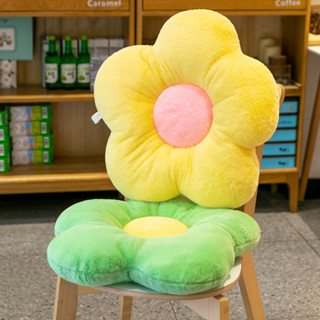 台灣熱賣 可愛花朵靠墊毛絨玩具太陽花抱枕女生睡覺枕頭布娃娃玩偶床上女孩