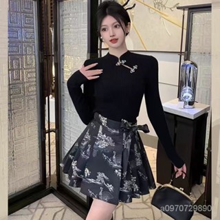 🔥臺灣出貨 大碼 100kg可穿 馬麵裙 新中式洋裝 改良式馬麵裙 馬麵裙日常 上衣 短款馬麵裙 洋裝 馬麵裙套裝 O