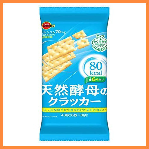 【日本】Bourbon 天然酵母餅乾 48 片 x 6 袋