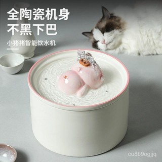 ⭐損壞包賠+免運⭐貓咪飲水機陶瓷靜音流動寵物飲水器加熱恆溫自動過濾餵水神器用品