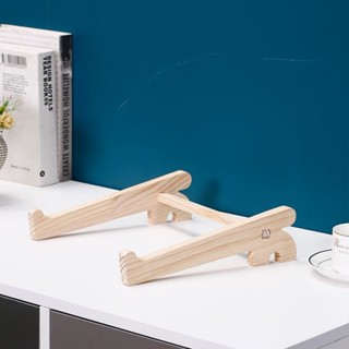溫馨 筆記本支架✨實木筆記本電腦支架立式架墊高支架散熱底座頸椎桌面創意托架