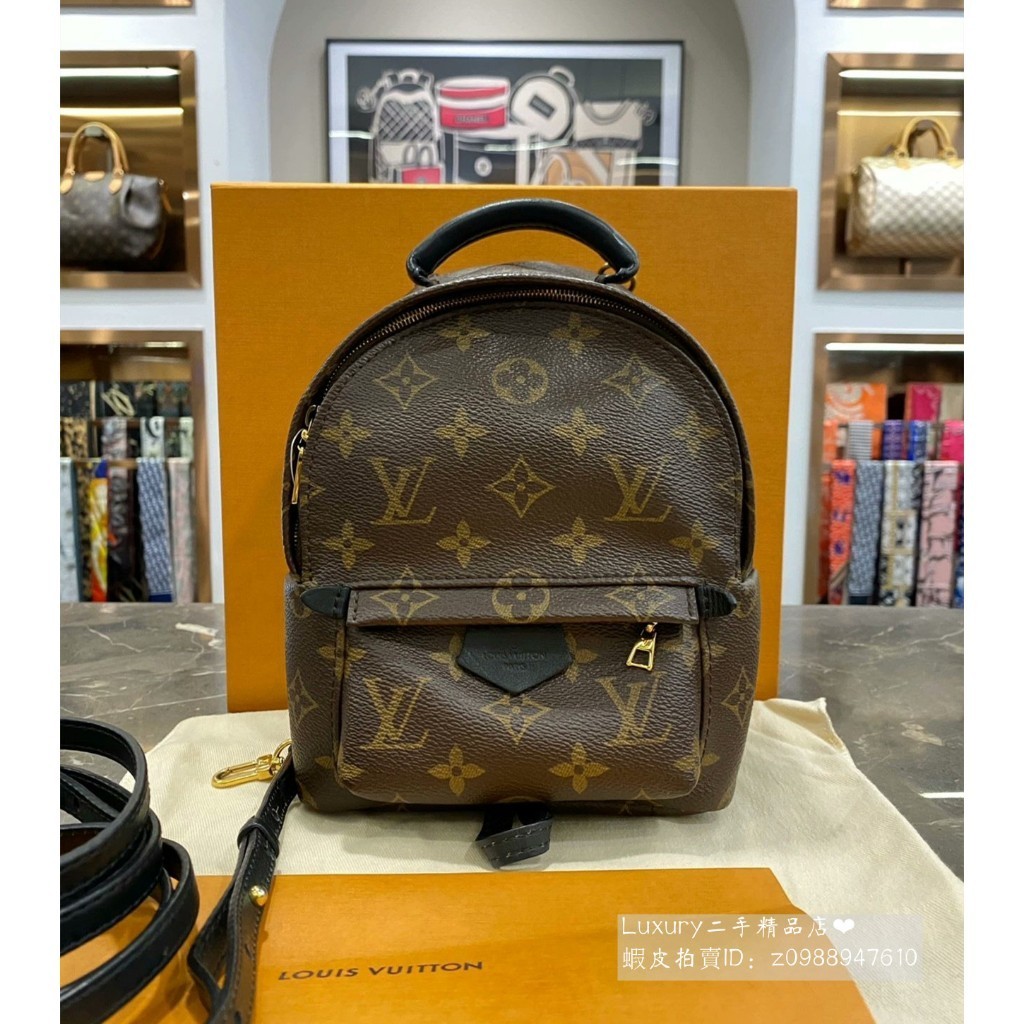 『二手精品』 LV 路易威登 PALM SPRINGS 迷你後背包 雙肩背包 側背包 斜背包 M44873