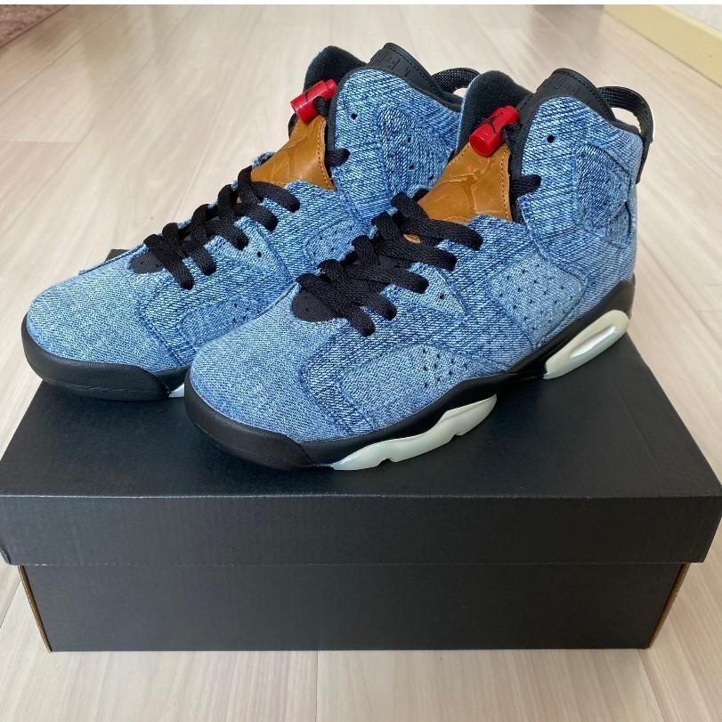 日本正品 Aiir Jordan 6 Washed Denim GS 水洗丹寧 籃球鞋 CV5489-401