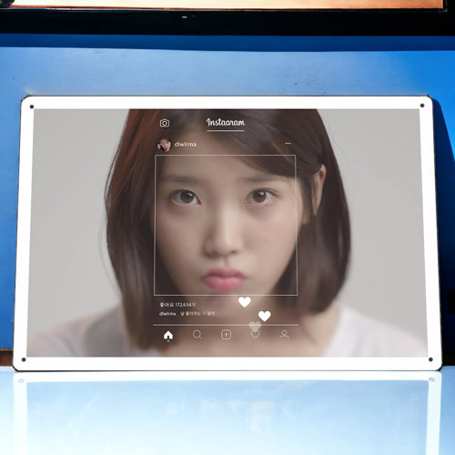 IU 李知恩  鐵皮畫金屬海報牆貼橫版 李知金 dlwlrma 韓星明星 周邊