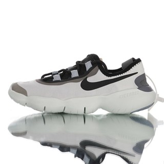 NIKE FREE RN 5.0 2020 赤足 超輕量休閒運動透氣慢跑鞋「白黑深灰」CI9921-100