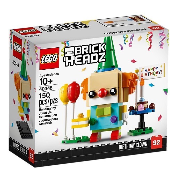 LEGO 40348 生日小丑 BrickHeadz系列【必買站】樂高盒組