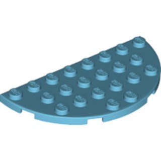 LEGO零件 圓形平板 4x8 湖水藍色 22888 6138571【必買站】樂高零件