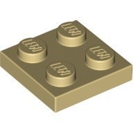 LEGO零件 薄板磚 2x2 3022 沙色【必買站】樂高零件