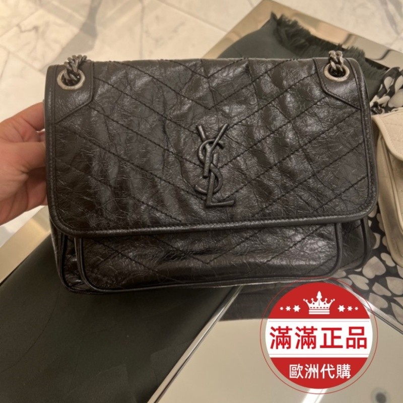 ysl 633158聖羅蘭 Laurent NIKI小號中號 黑鏈 鏈條包 單肩包 斜挎包