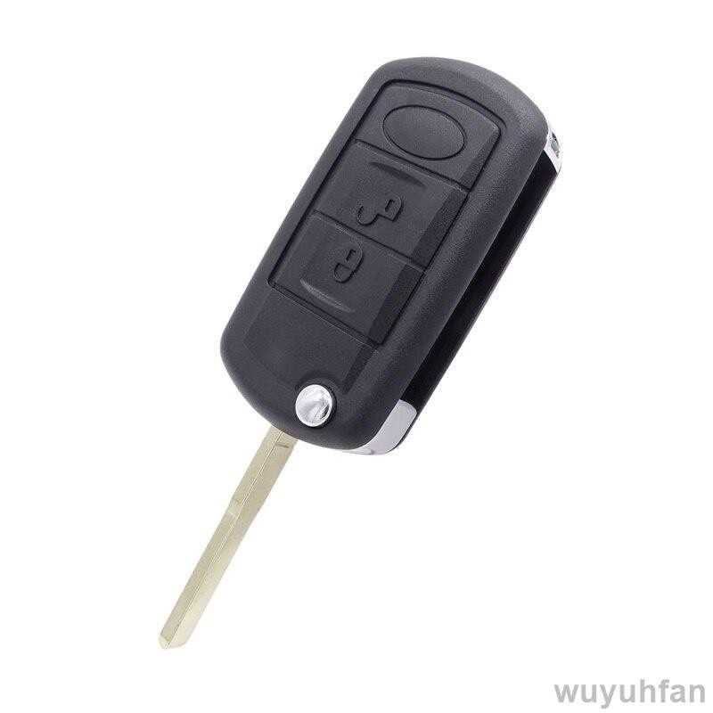 免運 3 按鈕空白汽車鑰匙殼 未切割 適用於Land Rover Range Rover Sport LR3