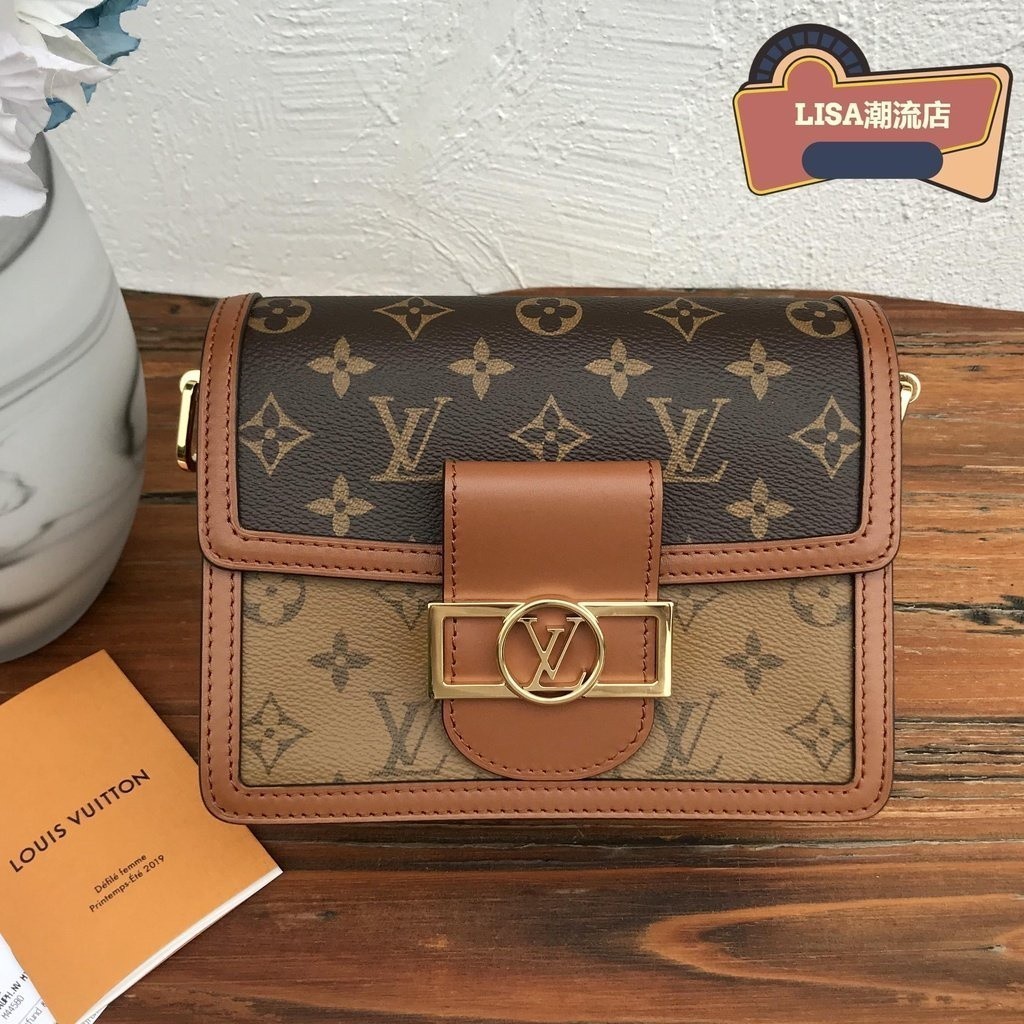 LISA二手 Louis Vuitton LV 達芙妮 老花斜挎 郵差包 小號 M44580