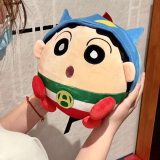 小新胖胖抱枕 小新抱枕 【蠟筆小新】玩偶動感超人二合一抱枕毛絨玩具女生可愛睡覺公仔 小新新款抱枕 午睡枕