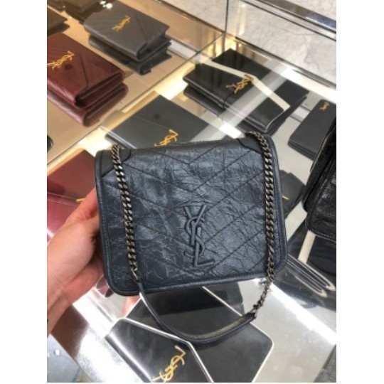 二手 SAINT LAURENT YSL 583103 NIKI chain wallet WOC 鏈條包 流