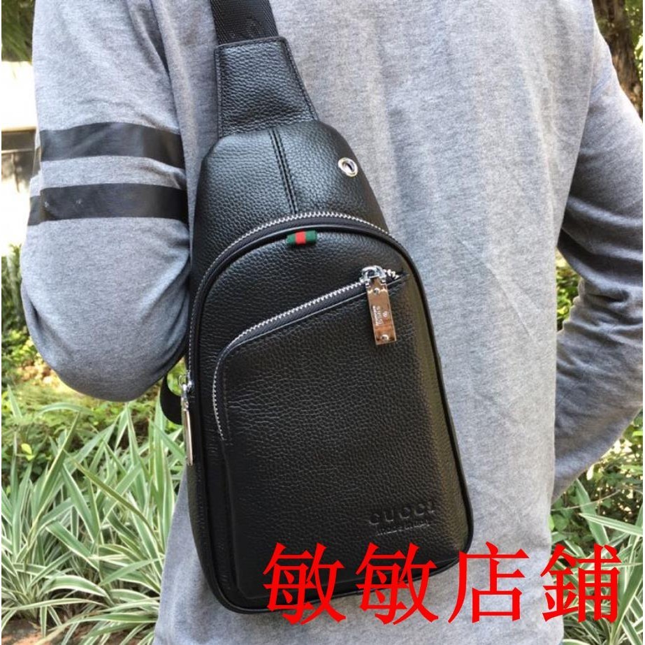 （敏敏二手）GUCCI/古馳相機包男士包包 側背包男胸包男包斜背包側背包斜背包男攝影包郵差包托特包腰包單肩包323