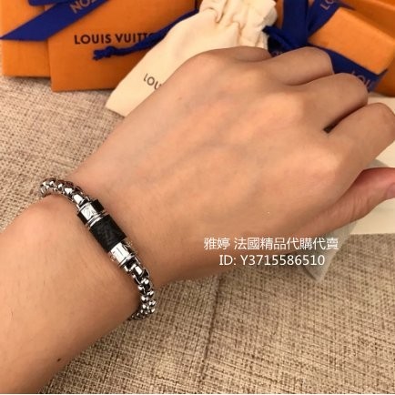 二手精品 LV LOUIS VUITTON 路易威登 男生手鏈 男女同款 男生手環 經典爆款 M63107