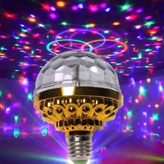 家用螺口LED魔球燈旋轉水晶裝飾燈KTV包房氛圍燈節日燈閃光燈舞臺