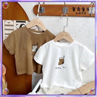 Q星奇💫兒童短袖T恤 寶寶短袖上衣 男童女童 卡通印花 中兒童純棉童裝 小孩夏季外穿Q62