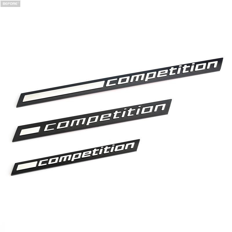 適用於BMW 比賽貼紙適用於寶馬後備箱標誌擋泥板側面標誌字母徽章適用於 X1 X3 X4 X5 X6 X7 M M1 M