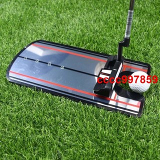 高爾夫推桿鏡推桿練習器揮桿練習姿勢糾正高爾夫擊球墊GOLF用品