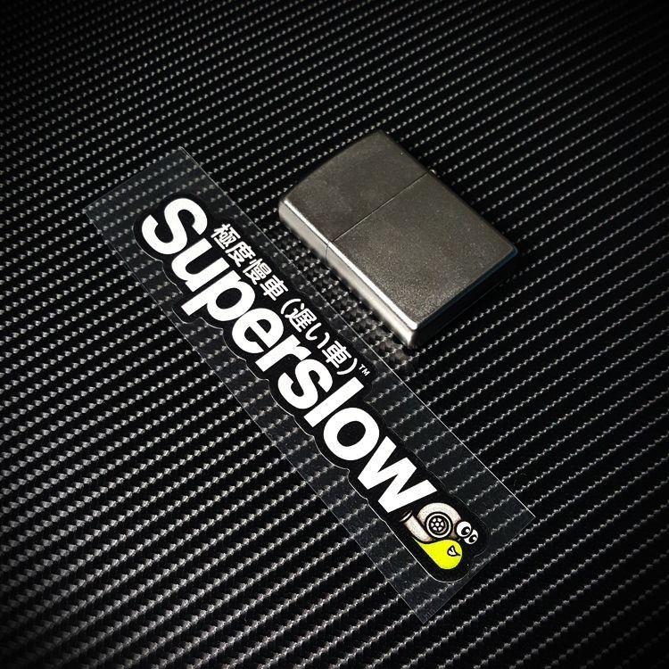 Superslow極度慢車創意個性汽車電動摩托車裝飾貼花防水反光貼紙B