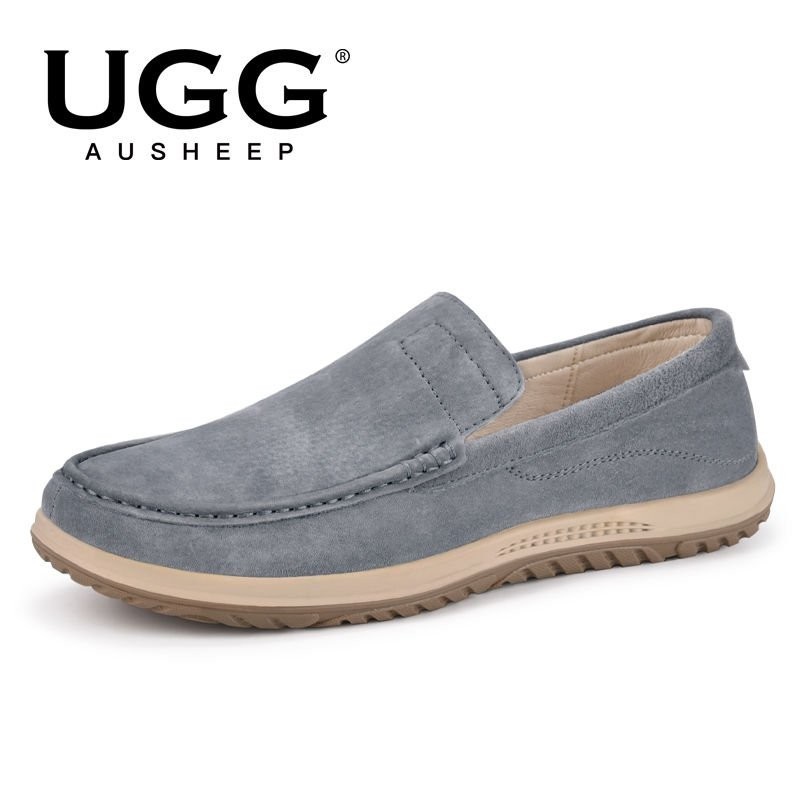 ⚡店長推薦⚡AUSHEEP UGG男鞋 新品夏季淺口豆豆鞋 平底舒適休閒鞋男 OJFA