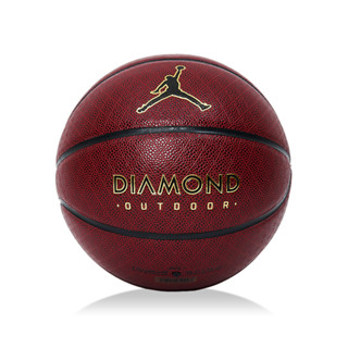 Nike Jordan Diamond Outdoor 8p 7號球 深酒紅黑金色 喬丹籃球 J100825289107