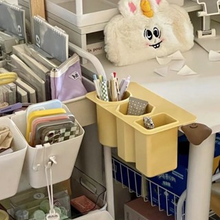 限時優惠 |桌邊收納架學生桌面收納盒文具盒IG小紅書同款黏膠簡約桌面擺件文具 文具用品 質感文具 國中生文具 文具批發