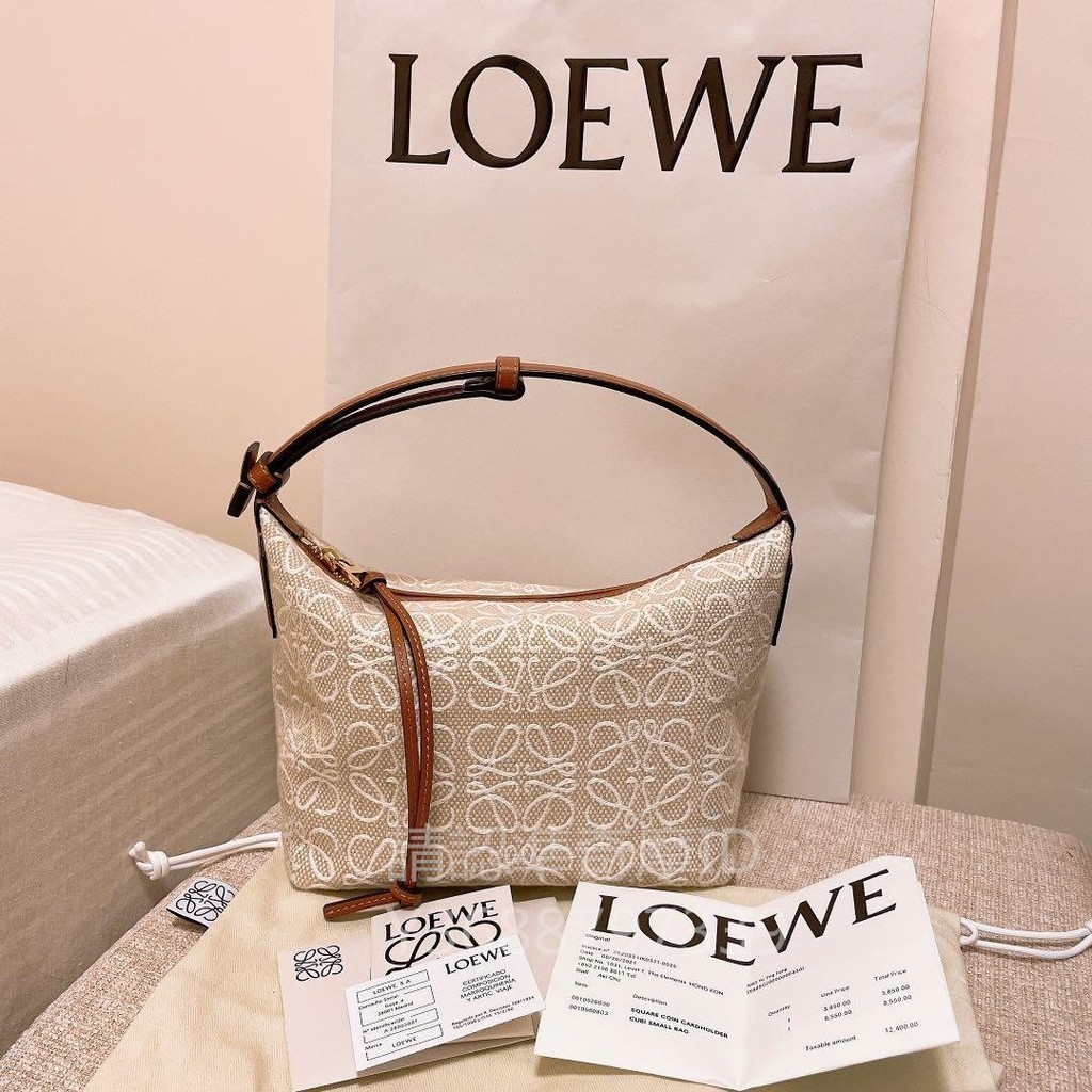 二手精品 LOEWE羅意威 Cubi Anagram飯盒包 腋下包 手提包 現貨