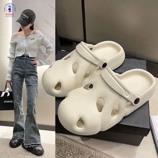 夢幻鞋坊/洞洞鞋女夏新款ins潮外穿軟底包頭防滑時尚厚底踩屎感沙灘涼拖鞋洞洞鞋 洞洞拖鞋 踩屎拖鞋 厚底洞洞鞋 涼拖鞋女