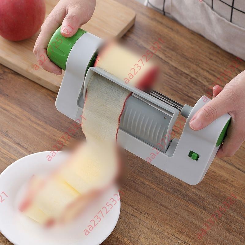 新品大賣&amp;蘋果卷片器雪梨切片多功能脆皮黃瓜蔬果沙拉造型刀土豆卷制作工具