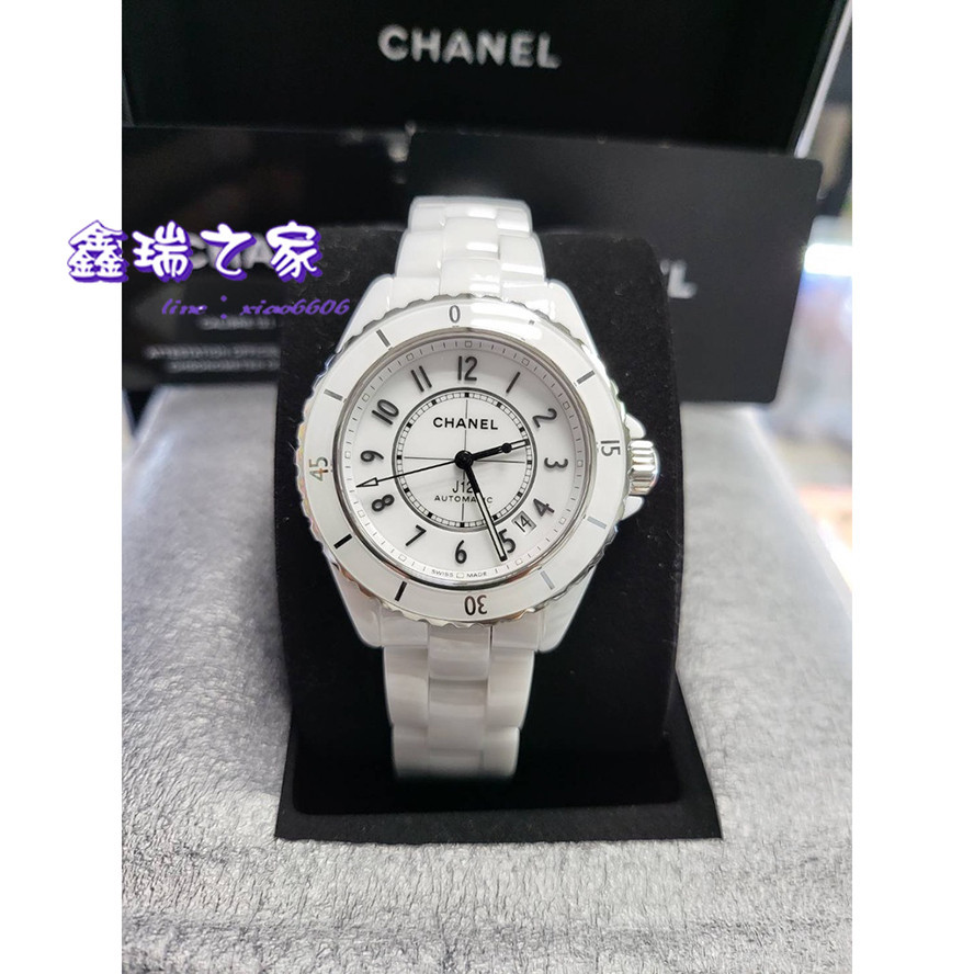 CHANEL 香奈兒 J12 H5700 38MM 白陶瓷 透背 自動機芯 22年 全新 h5702 h5705