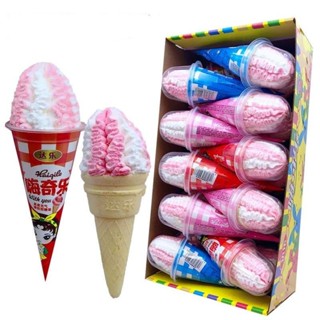 冰淇淋棉花糖 冰激淩棉花糖 甜筒雪糕 糖果網紅零食糖果