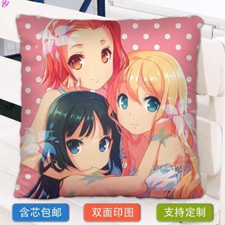 輕音少女動漫周邊抱枕靠墊K-ON平澤唯秋山澪中野梓雙面定製禮物