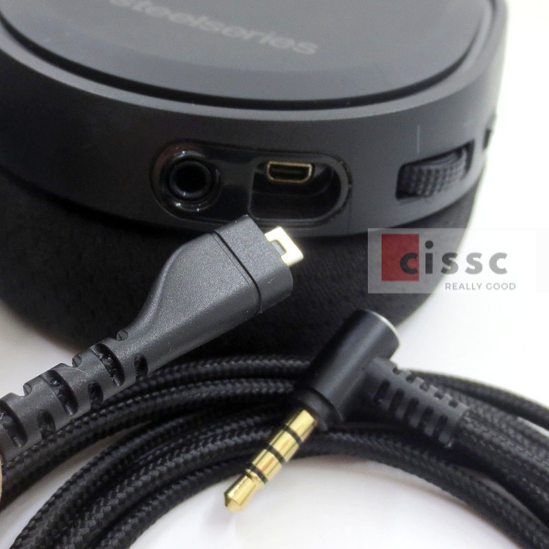 【cissc】適用於賽睿寒冰 Arctis 3 5 7 Pro 迷你針USB編織耳機綫【馨聲】