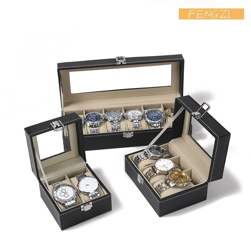☂手錶收納盒☂ 出货 手錶盒 收納盒 子家用簡約高檔禮物包裝 展示盒 一件式放眼鏡盒的墨鏡箱