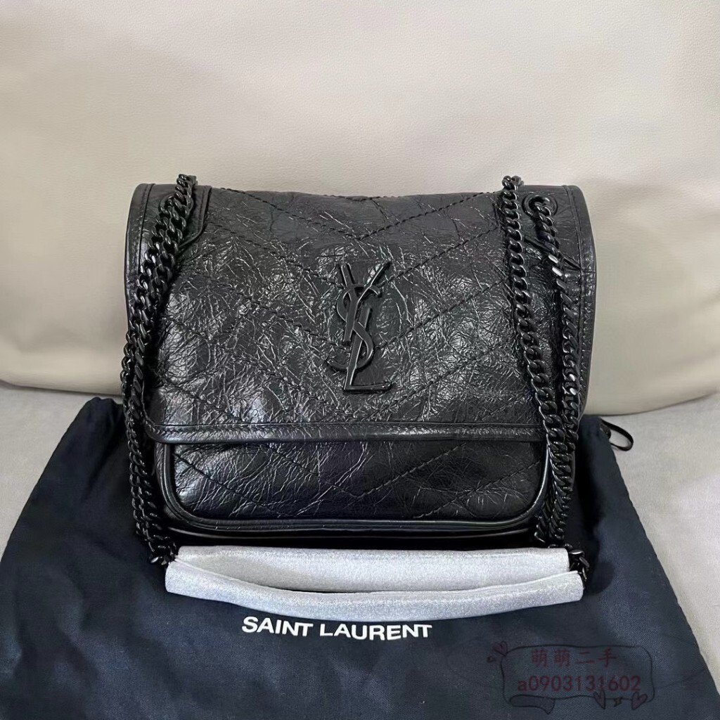 二手 SAINT LAURENT 聖羅蘭 YSL NIKI 小號 經典郵差包 流浪包 斜背包 498894