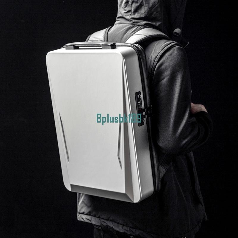 背包 防水 書包 可放遊戲本 硬殼雙肩包17.3大容量電腦包 後背包 8p1usbk189
