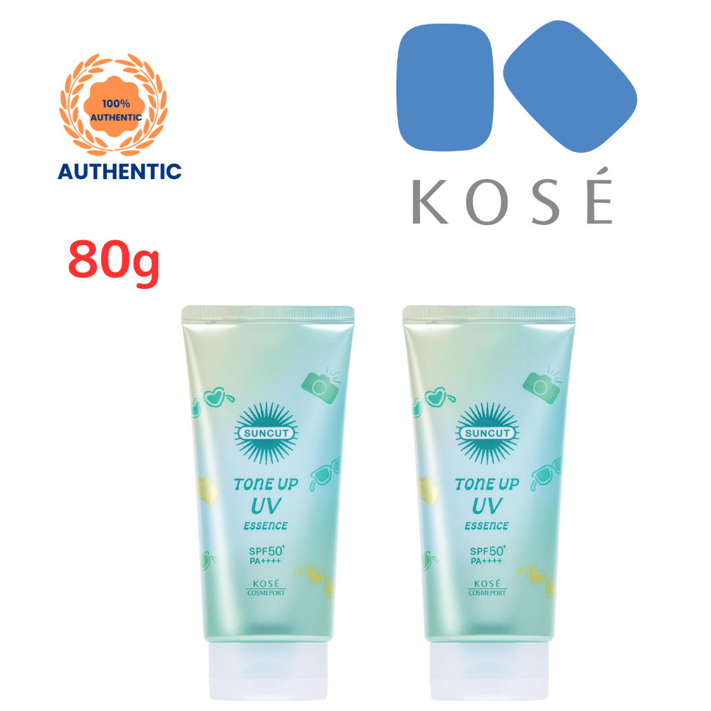 KOSE Suncut Tone Up UV 精华液 SPF50+ PA++++ 薄荷绿 80g 防晒霜|日本直邮