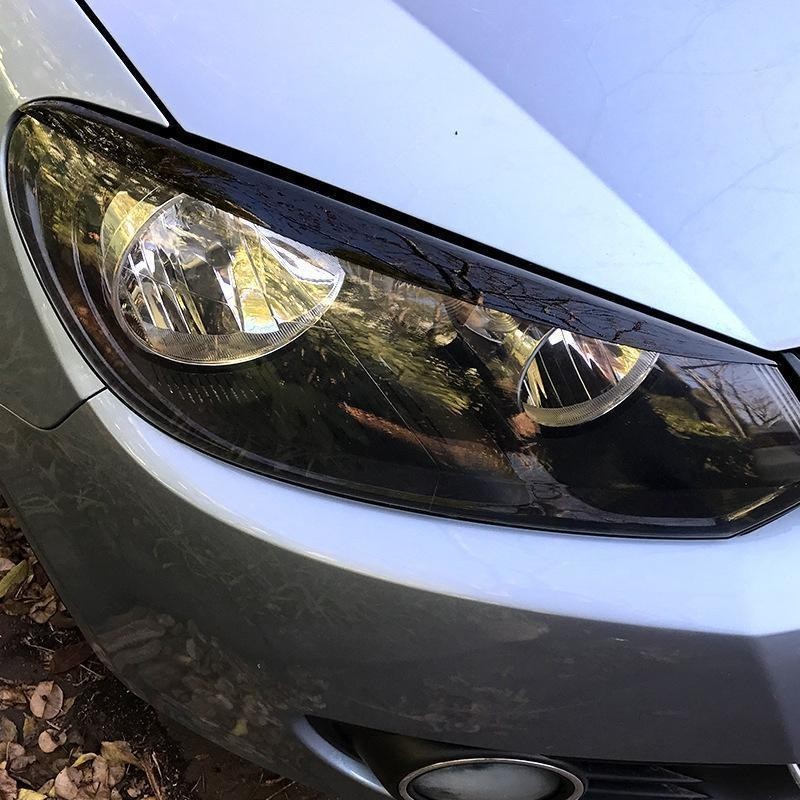 【GOLF專用】福斯 GTI R 適用golf6 高6 Golf 6 前大燈燈眉改裝裝飾貼裝飾 改裝