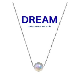 DREAM ACC🔥法式復古壹顆人魚姬珍珠項鏈女輕奢小眾頸鏈設計感高級鎖骨鏈飾品