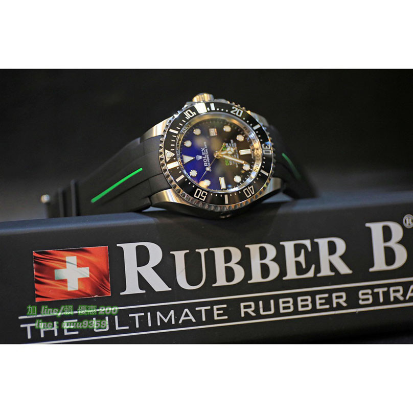 瑞士製 RubberB 橡膠帶 Rolex 勞力士116710 16613 116610 116660