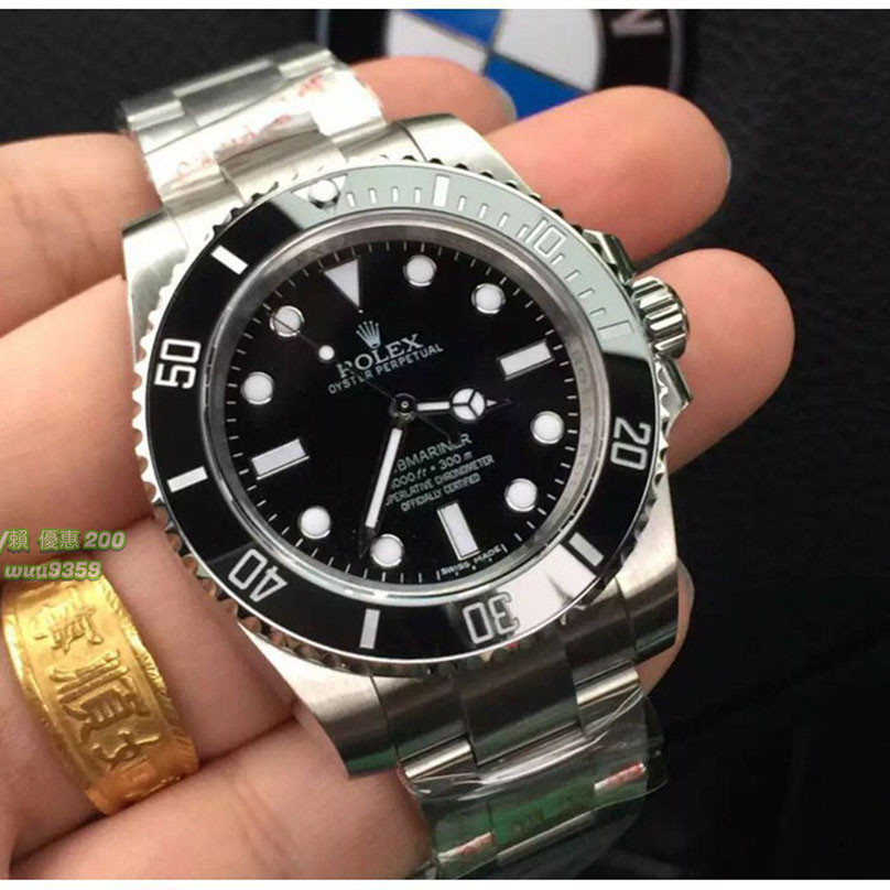 Rolex 勞力士 Rolex機械男錶 潛航者型116610LN 黑盤男腕錶 自動機械手錶 經典水鬼王潛水運動錶